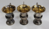 3 cescute din argint, aurite la interior, cca. 1900
