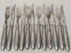 6 cutite si 6 furculite, Christofle, pentru fructe, Perioada Interbelica