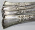 6 furculite pentru desert, argint, Art Nouveau, cca 1915