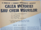 AFISUL FILMULUI ' CALEA VICTORIEI SAU CHEIA VISURILOR ' , ANII '60