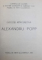 ALEXANDRU POPP , EXPOZITIE RETROSPECTIVA , MUZEUL DE ARTA CLUJ - NAPOCA , CATA1983