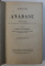 ANABASE par XENOPHON , TEXTE GREC par PAUL COUVREUR , EDITIE IN FR4ANCEZA - GREACA , 1929