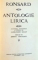ANTOLOGIE LIRICA de RONSARD , 1967