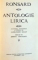 ANTOLOGIE LIRICA de RONSARD , 1967