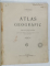 ATLAS GEOGRAFIC de I. POPA - BURCA , 1926 , COPERTE REFACUTE , PREZINTA URME DE UZURA