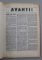 AVANTI ! GIORNALE DEL MOVIMENTO DI UNITA PROLETARIA PER LA REPUBBLICA SOCIALISTA , COLIGAT DE 51 DE NUMERE , APARUTE INTRE 1 AUGUST 1943 SI 10 APRILIE 1945, EDITII ANASTATICE , APARUTE IN ANII '70