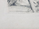 BARBAT LA MASA IN CARCIUMA , GRAVURA PE METAL de ALBERT ANKER , PICTOR SUEDEZ (1831 - 1910 ) ,  SFARSITUL SEC. XIX