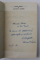 ' BATALIA ARGHEZI ' de DORINA GRASOIU , 1984 , DEDICATIE *