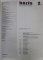 BAZIS , REVISTA DE ARTA CONTEMPORANA , NR. 2 , 2008 , TEXT IN ROMANA , MAGHIARA ,ENGLEZA