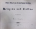 BILDER-ATLAS ZUM  CONVERSATIONS-LEXIKON , RELIGION UND CULTUS , LEIPZIG 1856