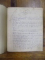 Caiet manuscris 1899 - 1910