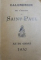CALENDRIER DE LÓEUVRE DE SAINT-PAUL, AN DE GRACE, 1930