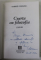CEARTA CU FILOZOFIA de GABRIEL LIICEANU , 1992 , DEDICATIE *