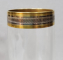 Cinci pahare flute din cristal pentru sampanie / prosecco, Secol XX