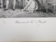 CLEMENCE ENVERS LA PRINCESSE D ' HATZFELD ( CLEMENTA ARATATA PRINTESEI DE HATZFELD ) , LITOGRAFIE de C. MOTTE , MONOCROMA, MIJLOCUL SEC. XIX