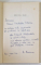CODICE de MIHAIL CRAMA , 1974 *DEDICATIE