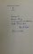 CONSTANTIN P. KAVAFIS , POEZII , traducere de AUREL RAU ,  1971 , DEDICATIE *
