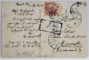 CONSTANTINOPOL , MONTAJ FOTO , CHATEAUX D 'EUROPE INCONJURAT DE HOMARI , CARTE POSTALA , CROMOLITOGRAFIE EMBOSATA , 1915