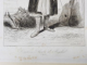 COURRIER ARABE DE BAGDADE ( BELGRADE ) par VALERIO THEODORE , GRAVURA , 1855