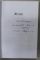 CRONICA DE COTROCENI de ADRIANA SAFTOIU , 2015 , DEDICATIE *