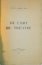 DE L ' ART DU THEATRE par EDWARD GORDON CRAIG , 1942