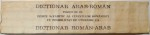 DICTIONAR ARAB-ROMAN de ILIE BADICUT , 1978