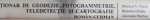 DICTIONAR DE GEODEZIE , FOTOGRAMETRIE , TELEDETECTIE SI CARTOGRAFIE  - ROMAN - GERMAN de DIMITRIE V. FILOTTI ..GHERASIM MARTON , 1996