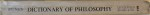 DICTIONARY  OF PHILOSOPHY  - ANCIENT , MEDIEVAL , MODERN by DAGOBERT D. RUNES , 1965