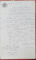 DIPLOMA DE BACALAUREAT IN LITERE SI STIINTE A UNIVERSITATII DIN BUCURESTI , SEMNATA DE AL. ORASCU SI TH. ROSETTI *, MPRECUM SI TRADUCEREA EI IN LIMBA FRANCEZA ,  ELIBERATA LA 24 SEPTEMBRIE 1890