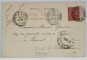 FELICITARE DE ANUL , CROMOLITOGRAFIE , EMBOSATA , CU SIMBOLURI ADUCATOARE DE NOROC , CARTE POSTALA , 1904