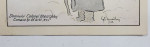 FELICITARE PICTATA MANUAL ' SEZATOAREA BATERIEI III -A ELEVI ' , PTR . COLONELUL GHEORGHIES , COMANDANTUL SCOLII DE OFITERI ARTILERIE ' REGELE CAROL I ' , 1932