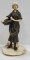 Femeie cu cos, Statuata din bronz si fildes, Franta, cca. 1900