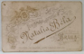 FOTOGRAF NATALIA  BELA , BRAILA , DOI ELEVI CU PREMIILE SI CORONITA , IN STUDIO , FOTOGRAFIE C.D.V. , SFARSIT DE SECOL XIX
