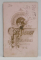 FOTOGRAF P.T. FACIROV , BUCURESTI , FOTOGRAFIE C.D.V. , TANARA CU ROCHIE ALBA , SFARSITUL SEC. XIX
