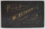 FOTOGRAF W. BETHIER ,CRAIOVA , TANARA IN STUDIO , FOTOGRAFIE C.D.V. , SFARSITUL SEC. XIX
