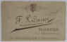 FOTOGRAFIE C.D.V. , STUDIO F. LIDAEUR , TRAUNSTEIN , BARBAT CU BARBA , SFARSITUL SEC. XIX