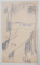GEORGE TOMAZIU ( 1915 - 1990) , PORTRET , CREION PE HARTIE , SEMNAT SI DATAT  DREAPTA JOS , 1967