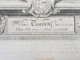 GRAVURA PE METAL , PORTRETUL LUI WILLIAM CAMDEN CLARENCEUS , IN MEDALION de R. WHITE , DATATA 1772