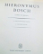 HIERONYMUS BOSCH de LUDWIG VON BALDASS , 1960