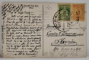 HOTEL ATHENEE PALACE SI SCUARUL DIN FATA ATENEULUI , CARTE POSTALA ILUSTRATA , 1923