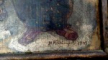 Icoana cu fata dubla Sf. Arhangheli, verso Botezul Domnului, semnata Stelian P. Ghimpati