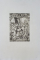 IISUS DUCAND CRUCEA , GRAVURA de ALBERT QUANTIN dupa HOLBEIN , SEC. XIX
