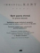 IMMANUEL KANT, SPRE PACEA ETERNA, UN PROIECT FILOSOFIC- OPERE, 2008