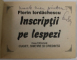 INSCRIPTII PE LESPEZI de FLORIN IORDACHESCU , ANII '90 , DEDICATIE *