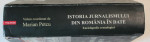 ISTORIA JURNALISMULUI DIN ROMANIA IN DATE , ENCICLOPEDIE CRONOLOGICA , volum coordonat de MARIAN PETCU , 2012 *PREZINTA HALOURI DE APA , *MINIMA UZURA A COTORULUI