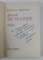 JURNAL DE OCUPATIE de IOANNA TSATSOS , in romaneste de N. CARANDINO , 1980 , DEDICATIE*