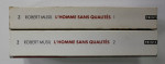 L ' HOMME SANS QUALITES par ROBERT MUSIL , VOLUMELE I - II , 1995 , VOLUMUL I CU COPERTA UZATA SI CU URME DE INDOIRE
