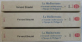 LA MEDITERANEE ET LE MONDE MEDITERRANEEN A L ' EPOQUE DE PHILIPPE II par FERNARD BRAUDEL , TOME  I - III , 1990