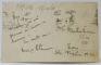LA MULTI ANI ! CARTE POSTALA , FELICITARE DE ANUL NOU , CU UN CUPLU SI CIFRA 1 DIN CALENDAR , 1929