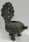 Lampa de ulei din bronz, India , Secol XIX